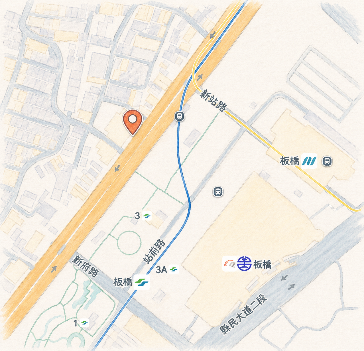 板橋館周邊地圖